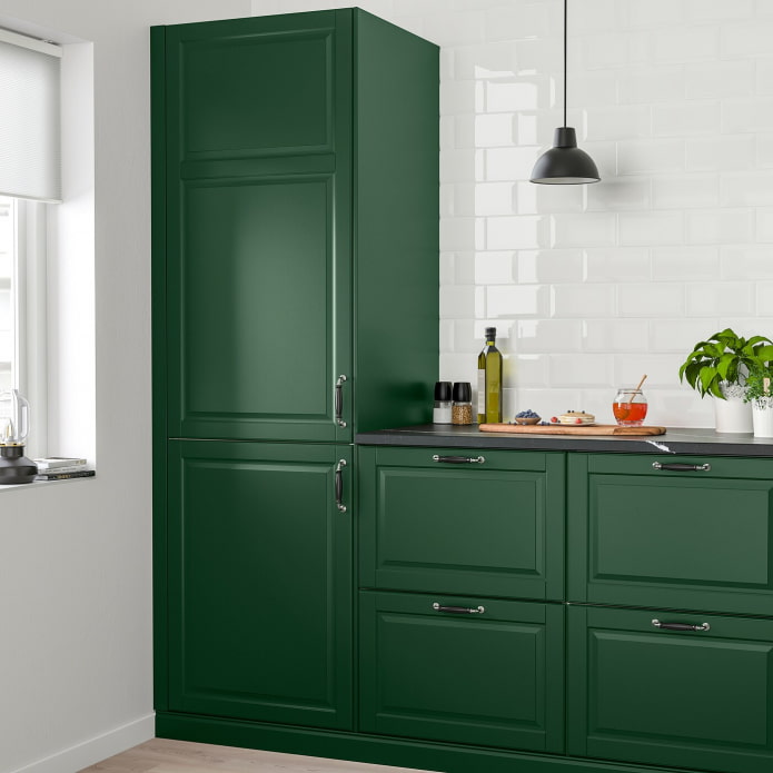 cestino cucina verde