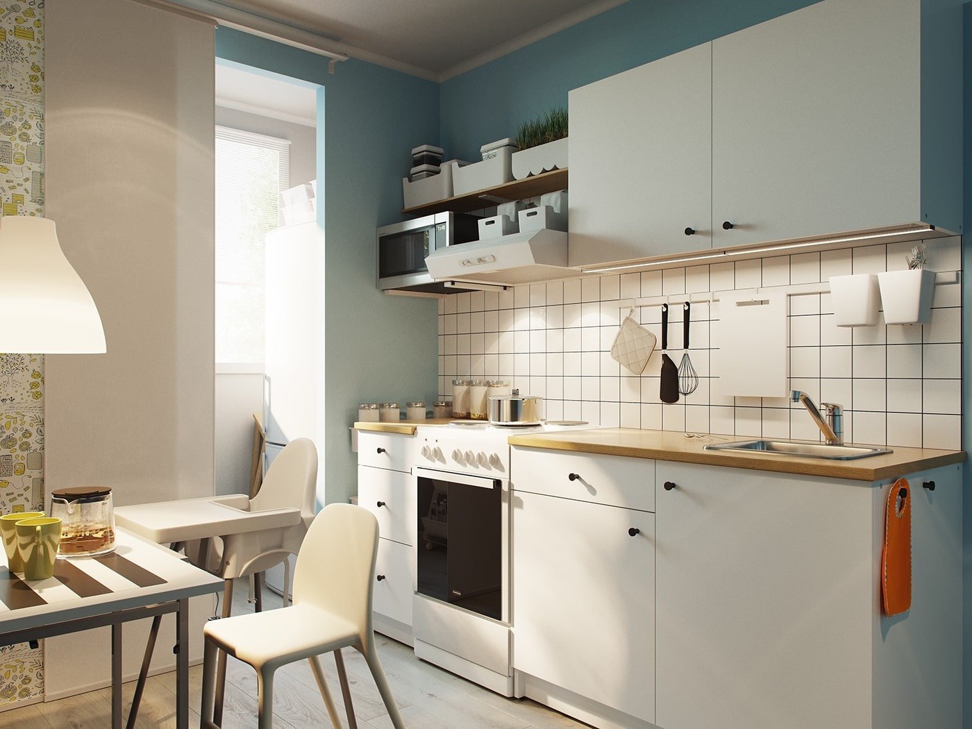 Cucine IKEA: le sfumature di scelta, tipologie, foto e video degli interni