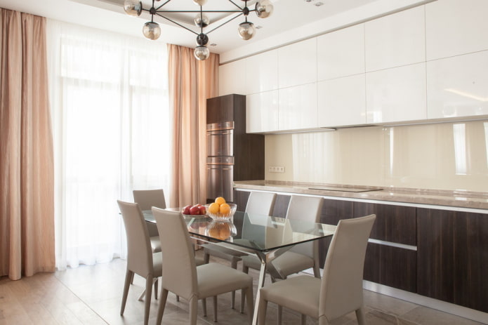 tessuti per l'interno della cucina in stile moderno