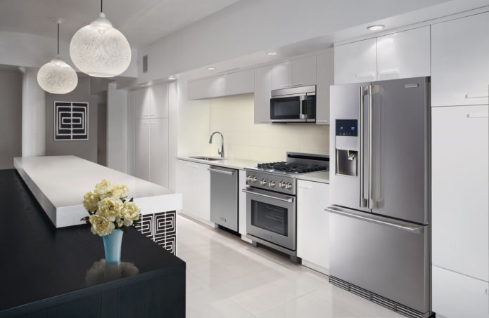 elettrodomestici per l'arredamento della cucina in stile moderno