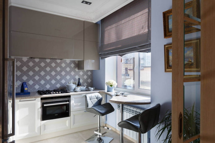 tessuti per l'interno della cucina in stile moderno