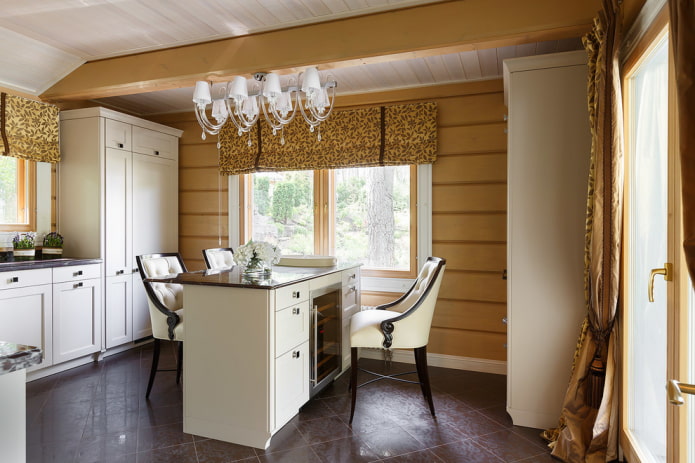 Cucina in una casa privata, neoclassicismo