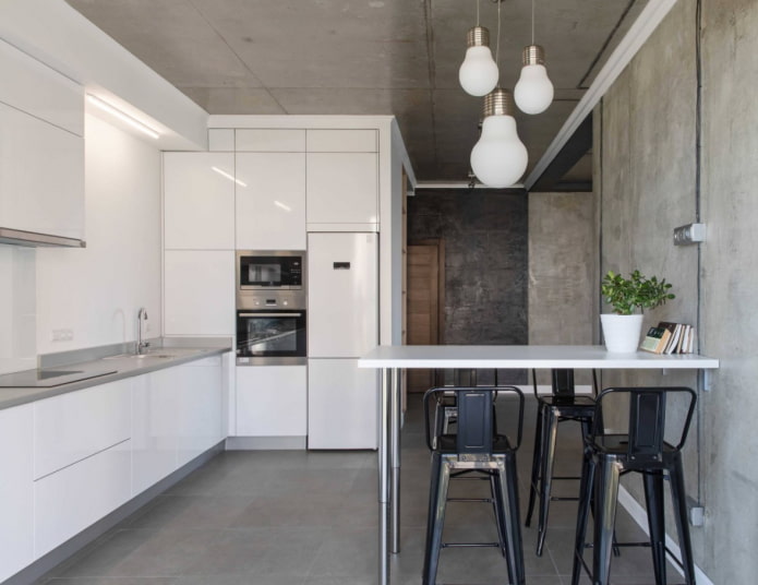 cucina in stile loft