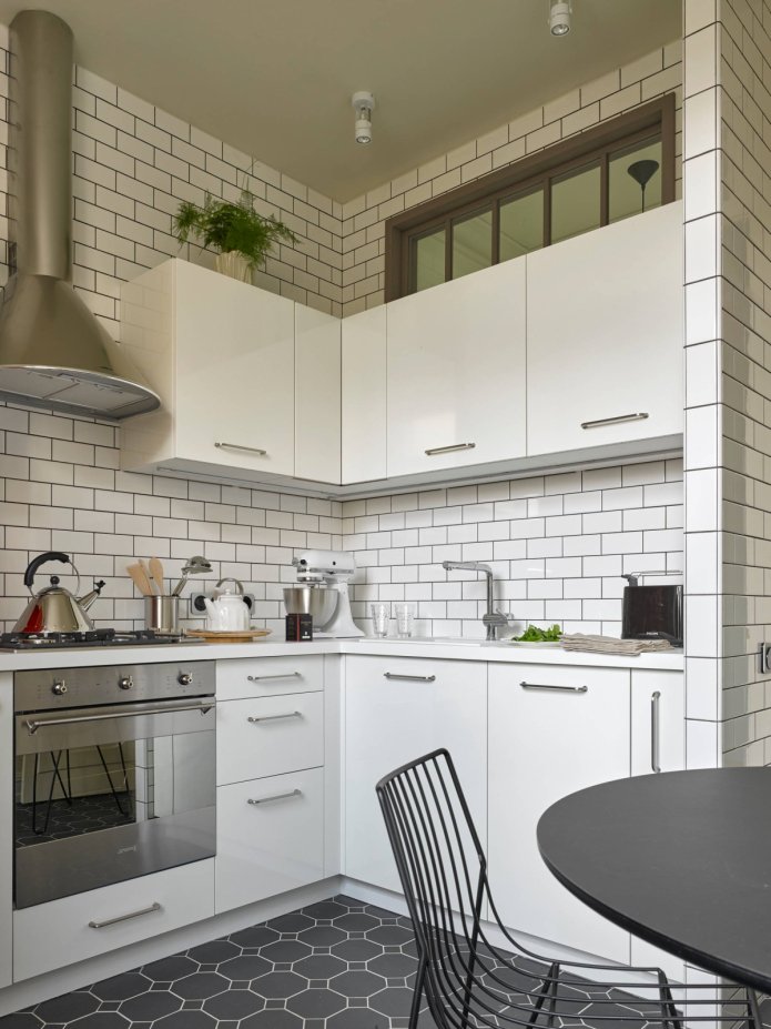 cucina angolare lucida