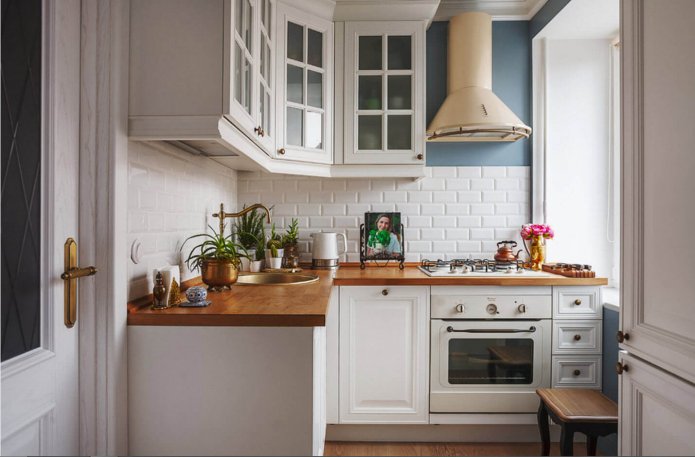 cucina scandinava ad angolo