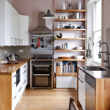 Come organizzare l'interno di una cucina di 2 per 3 metri?-0