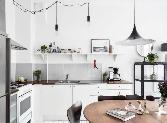 illuminazione originale per la cucina