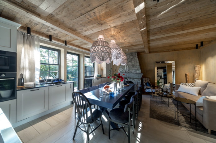 design della cucina-soggiorno