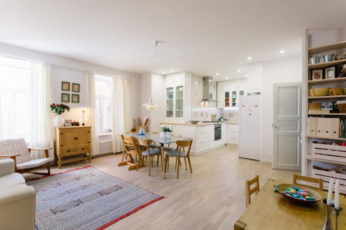 Arredamento in cucina-soggiorno