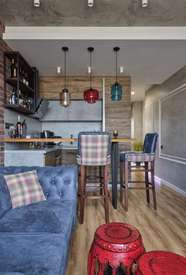 mensole in stile loft