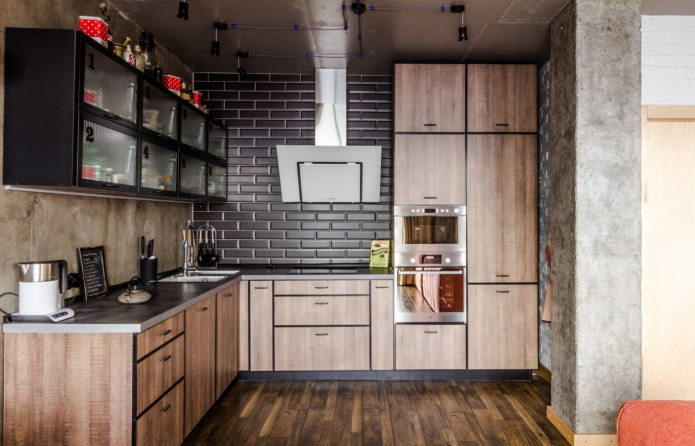 set da cucina in stile loft