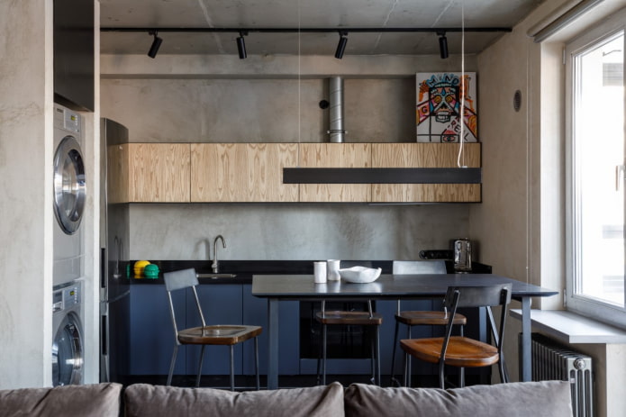 soffitto e pareti in cemento