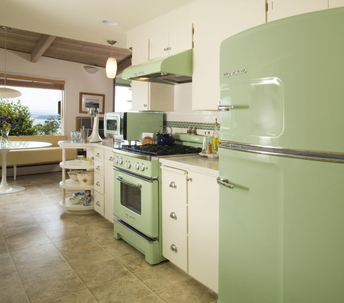 elettrodomestici da cucina color menta