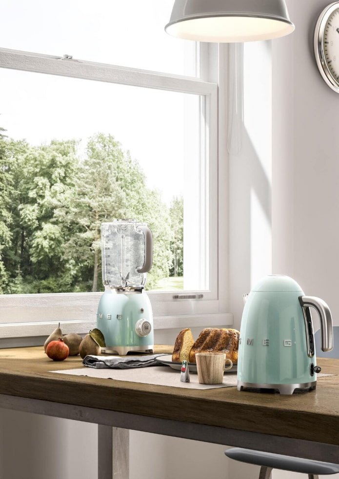 teiera color menta smeg