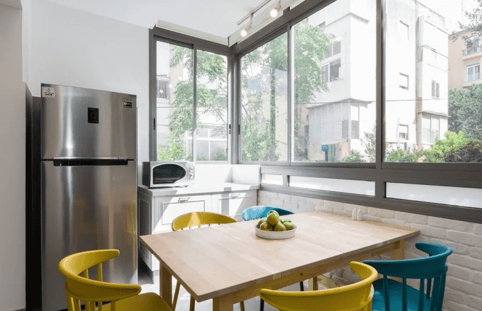 trasferimento completo della cucina sulla loggia