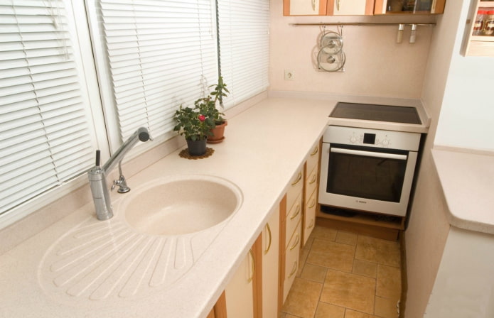 trasferimento completo della cucina sulla loggia