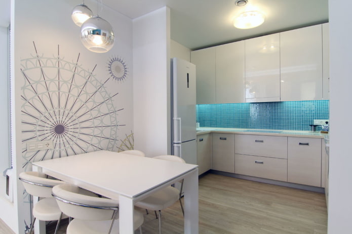 cucina in una nicchia senza finestra all'interno