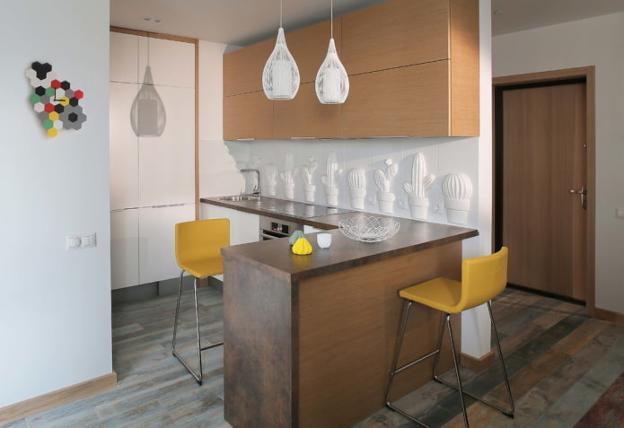 piccola cucina in una nicchia all'interno