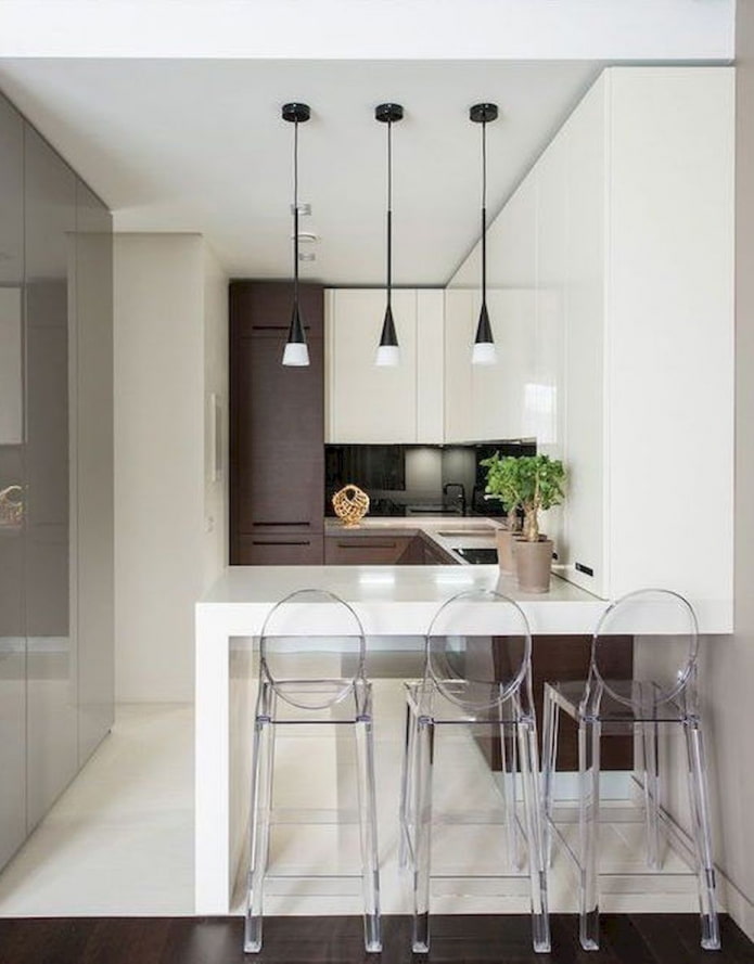 cucina in una nicchia all'interno
