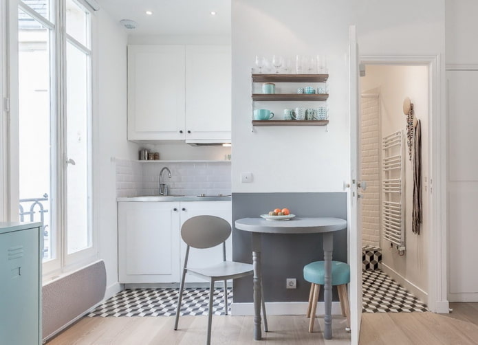 cucina in una nicchia all'interno