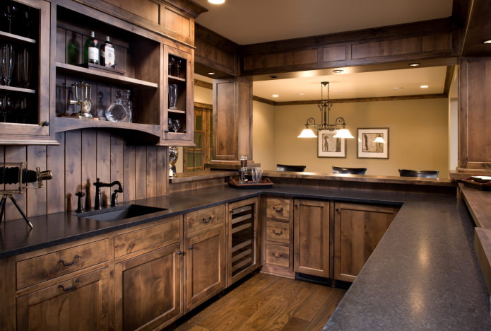 cucina in legno da incasso