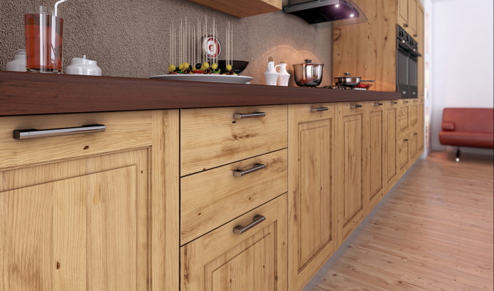 facciate in legno chiaro