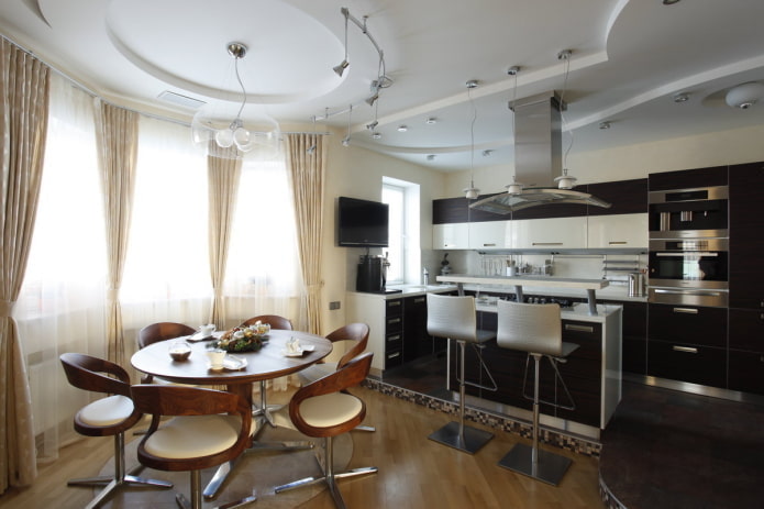 Cucina-soggiorno con zona pranzo