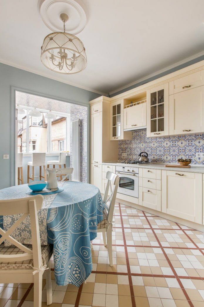 piano cottura per cucina beige