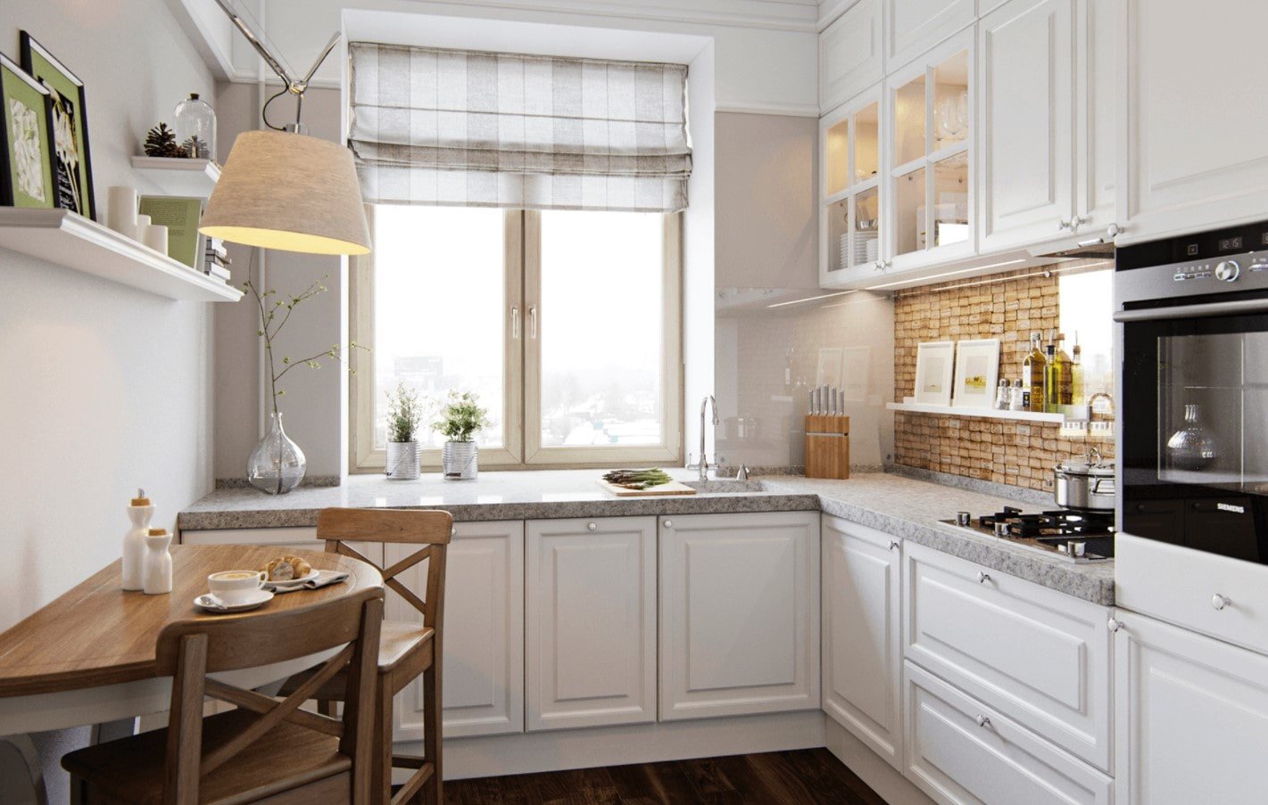 grande finestra in cucina