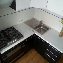 Opzioni di design per la cucina con un lavello nell'angolo-0