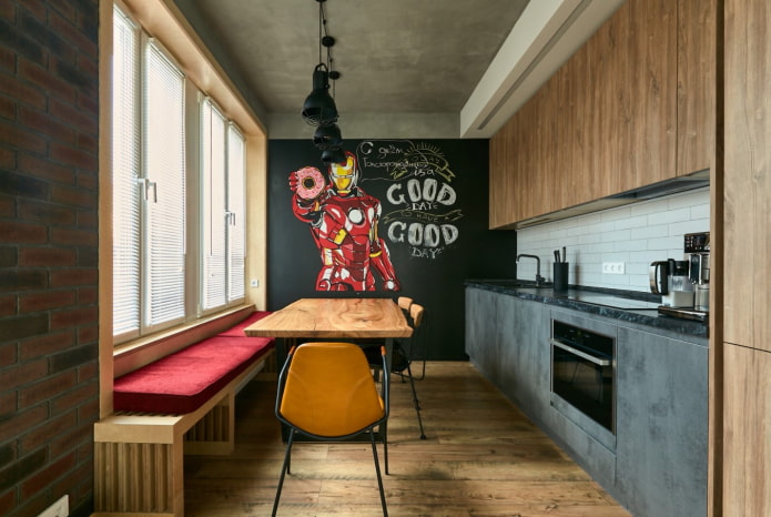 divano della cucina sul davanzale