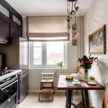 Come organizzare una cucina con una finestra?-2