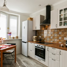 Come organizzare una cucina con una finestra?-3