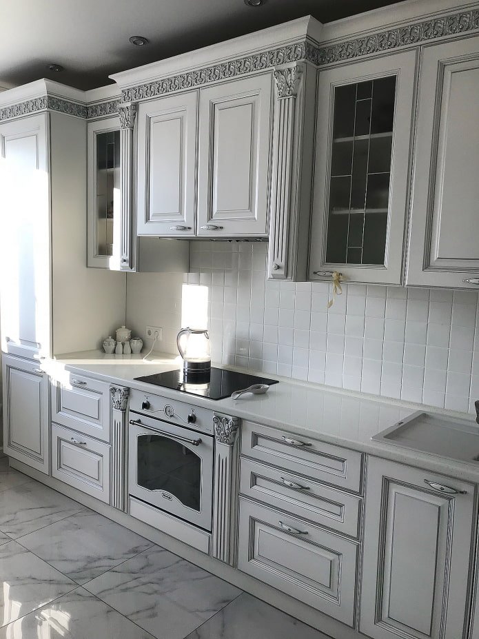 cucina con balaustre