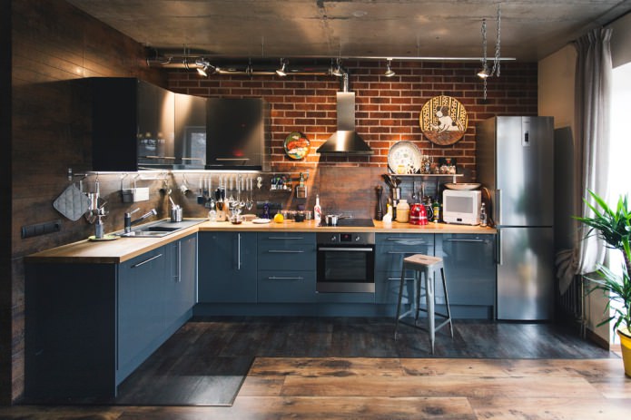 cucina in stile loft