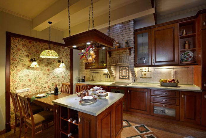 decorazione della cucina in stile inglese
