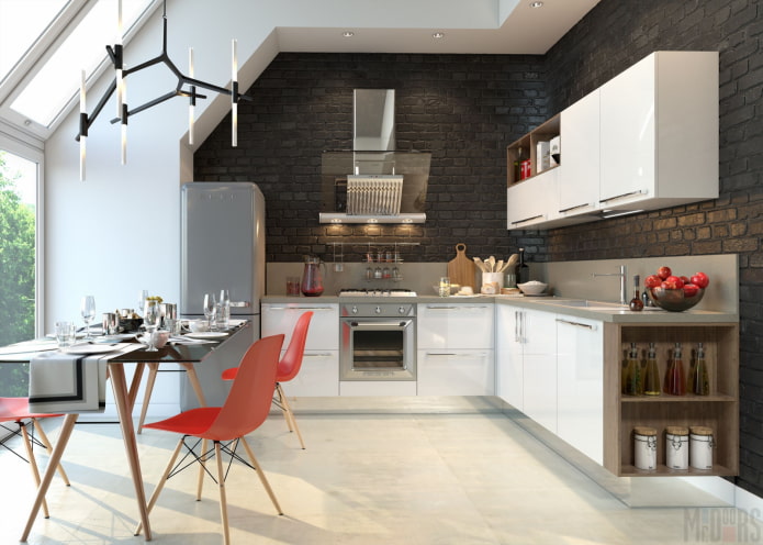 Cucina moderna in una casa privata