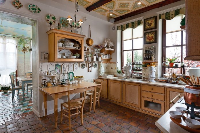 Cucina in stile country