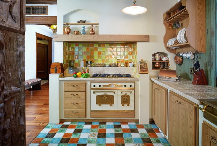 Cucina in stile country