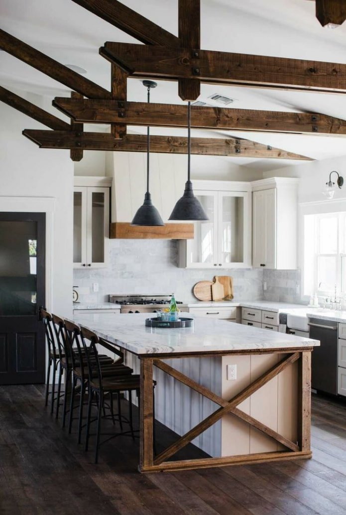 isola della cucina all'interno