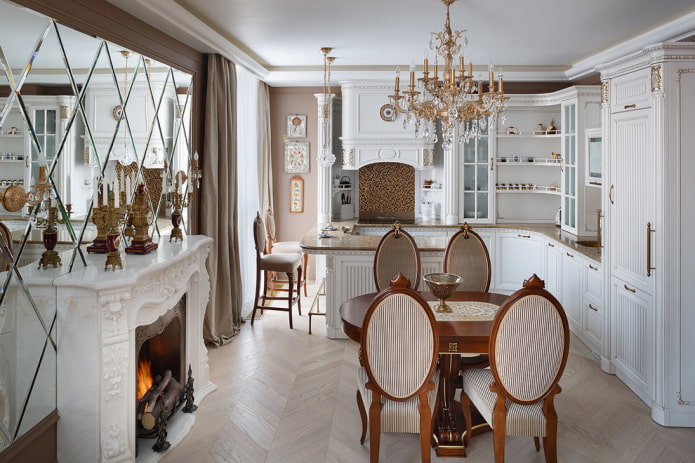 cucina classica all'interno della casa