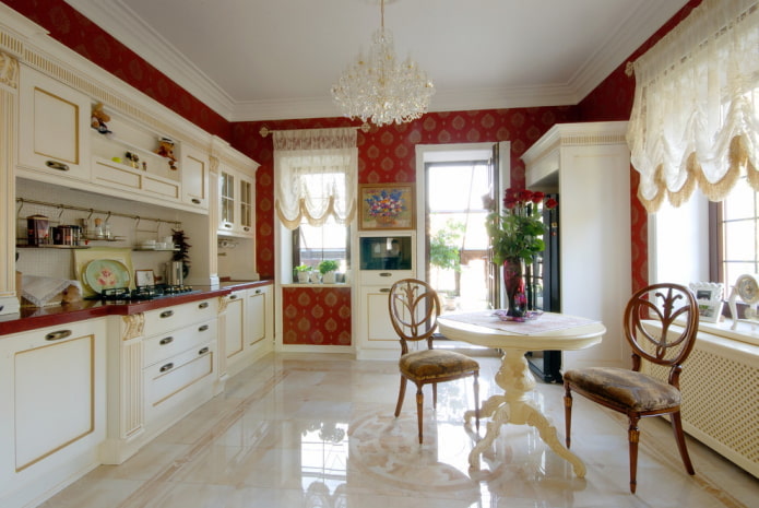 cucina classica all'interno della casa