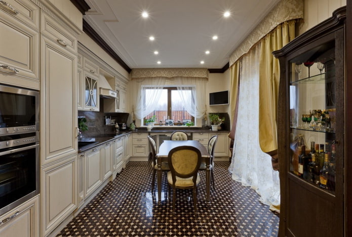 cucina classica all'interno della casa