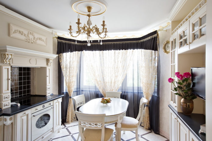 progetto di una piccola cucina classica