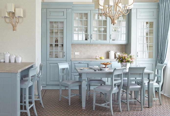 combinazione di colori di una cucina classica