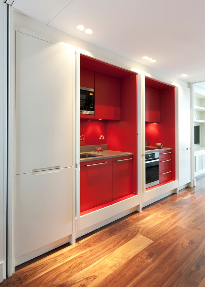 cucina in una nicchia