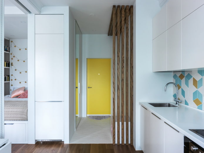 ingresso e cucina moderni