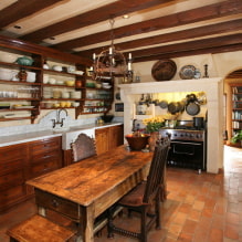 Cucina in stile country: caratteristiche, idee per la casa e l'appartamento-2