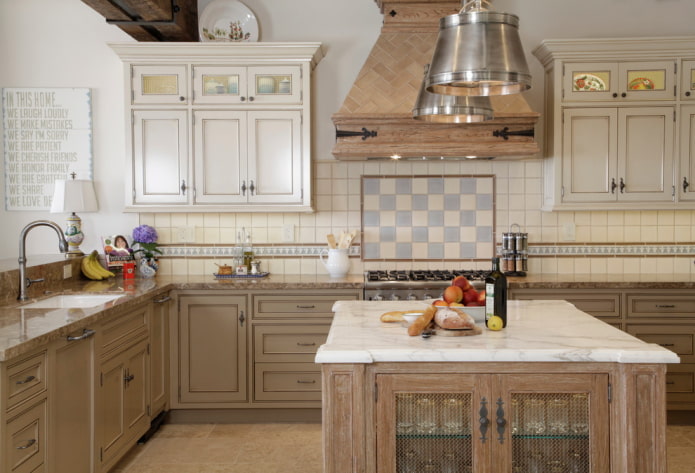 decorazione della cucina in stile provenzale