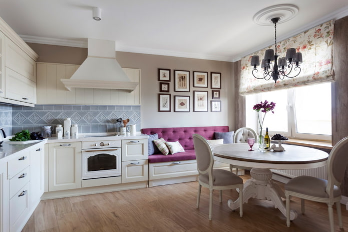 mobili per l'interno della cucina in stile provenzale